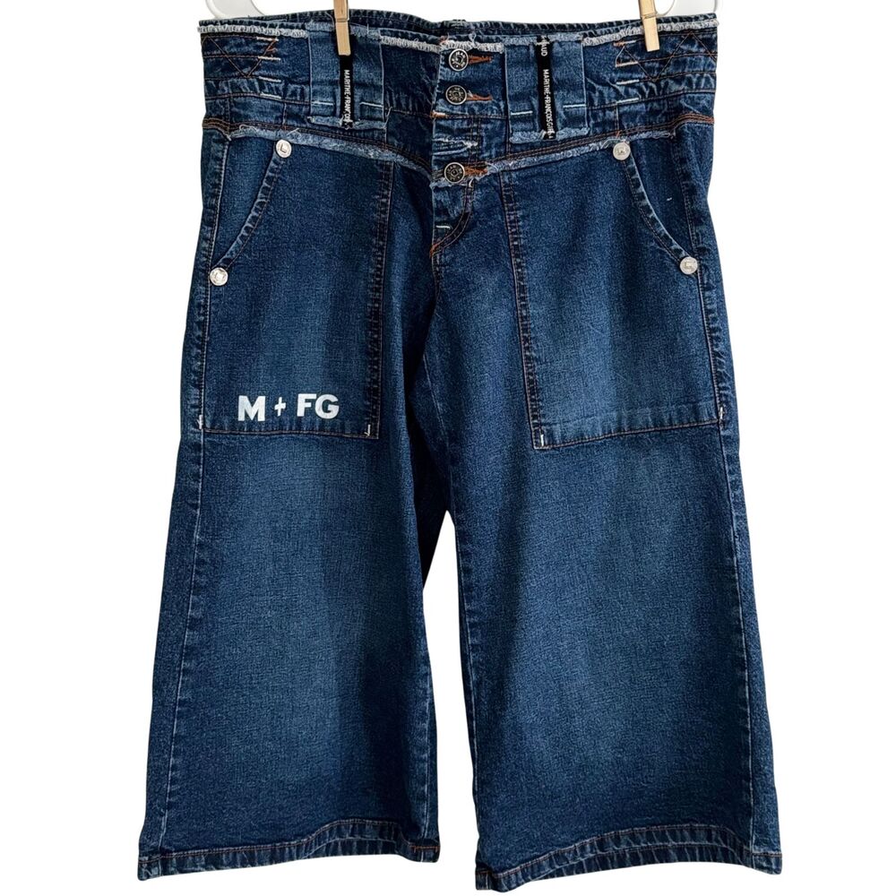 MARITHE + FRANCOIS GIRBAUD Vintage 90's Y2K Mens Shuttle Tape Denim Short Sz M29